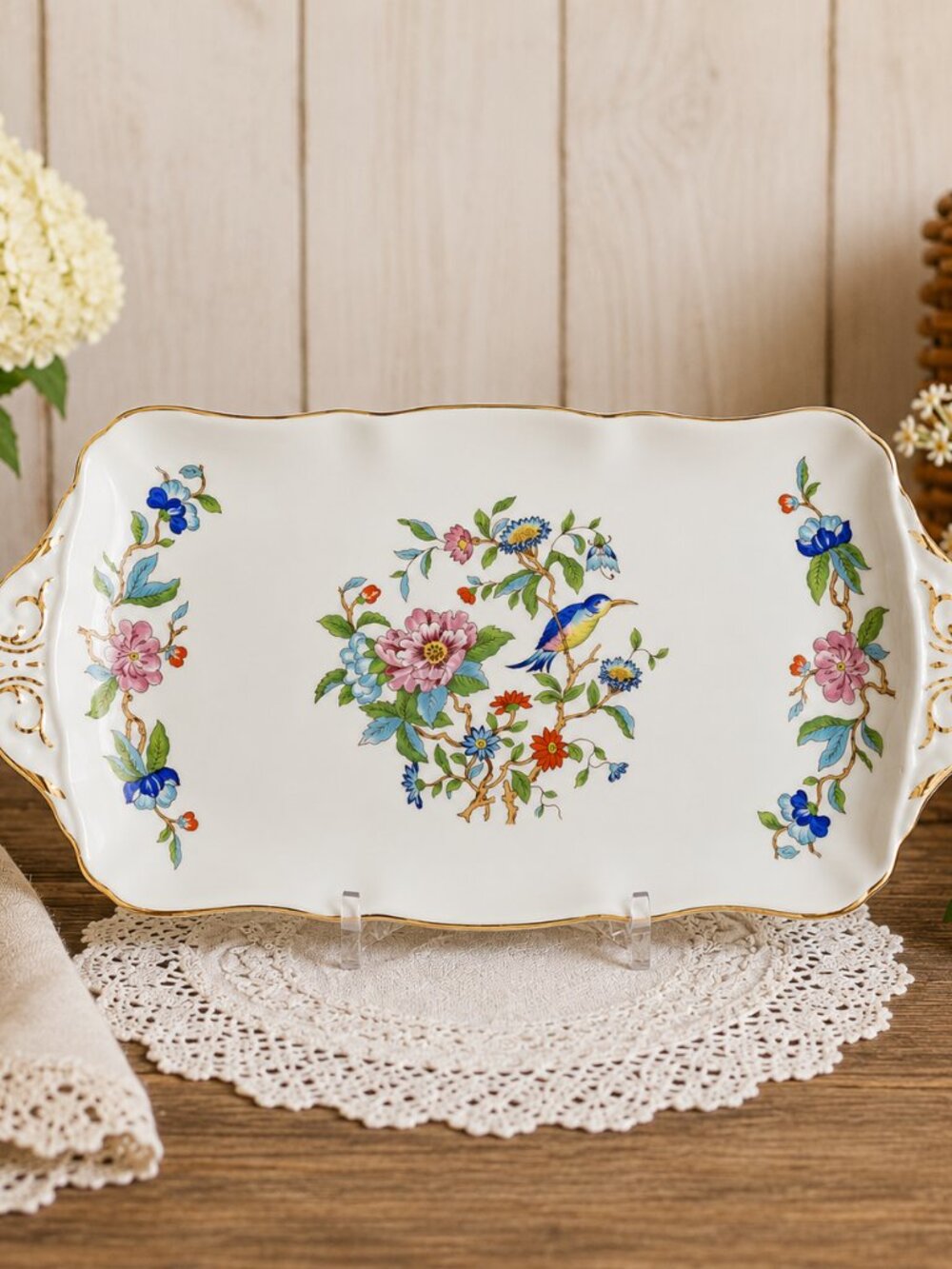 Aynsley "Pembrooke" Porcelain Tray-Vintage